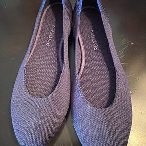 Rothy's Women's Navy Knit Ballet Flats - Deep Navy